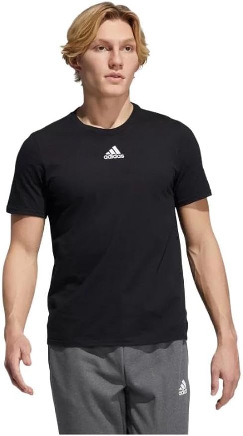 Camiseta Adidas Masculina Casual Amplifier Black/white Ek0174 P