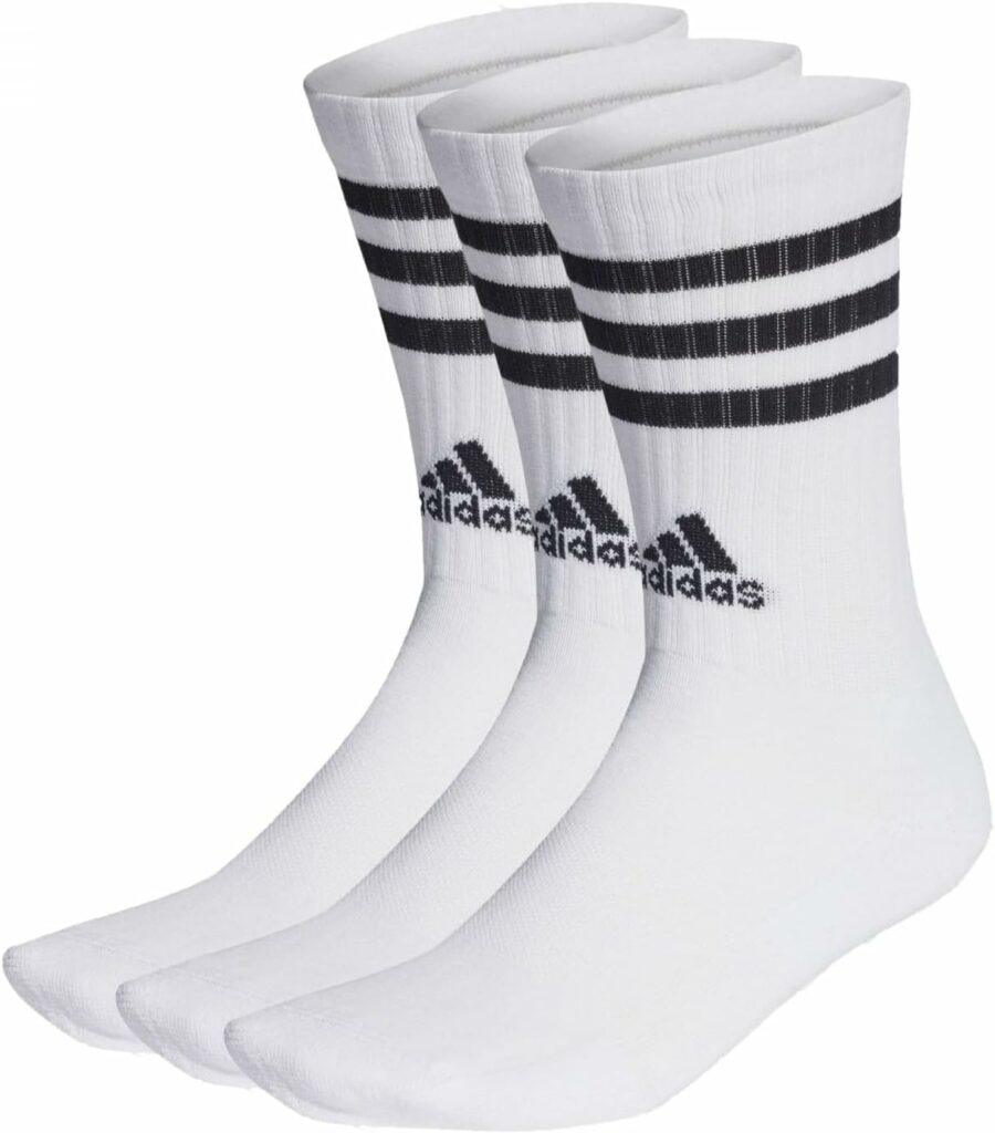 Meia Cano Alto Adidas 3 Stripes Medium Off White/bliss Lilac/light Aqua/white Ij8256 35-37